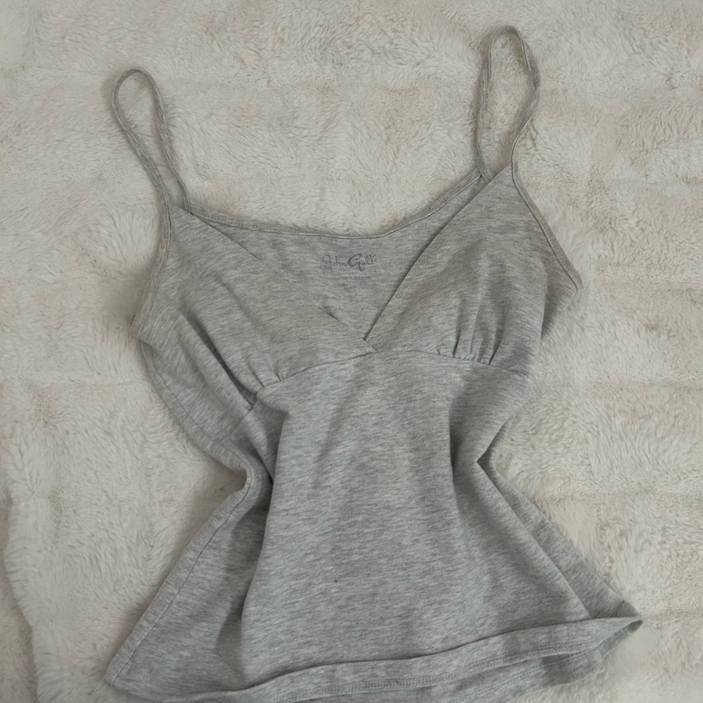 Gray Spaghetti Strap Top